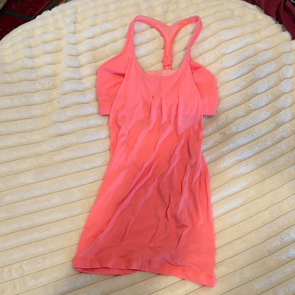 Vintage Lululemon Athletica Coral Puff Sleeve Top